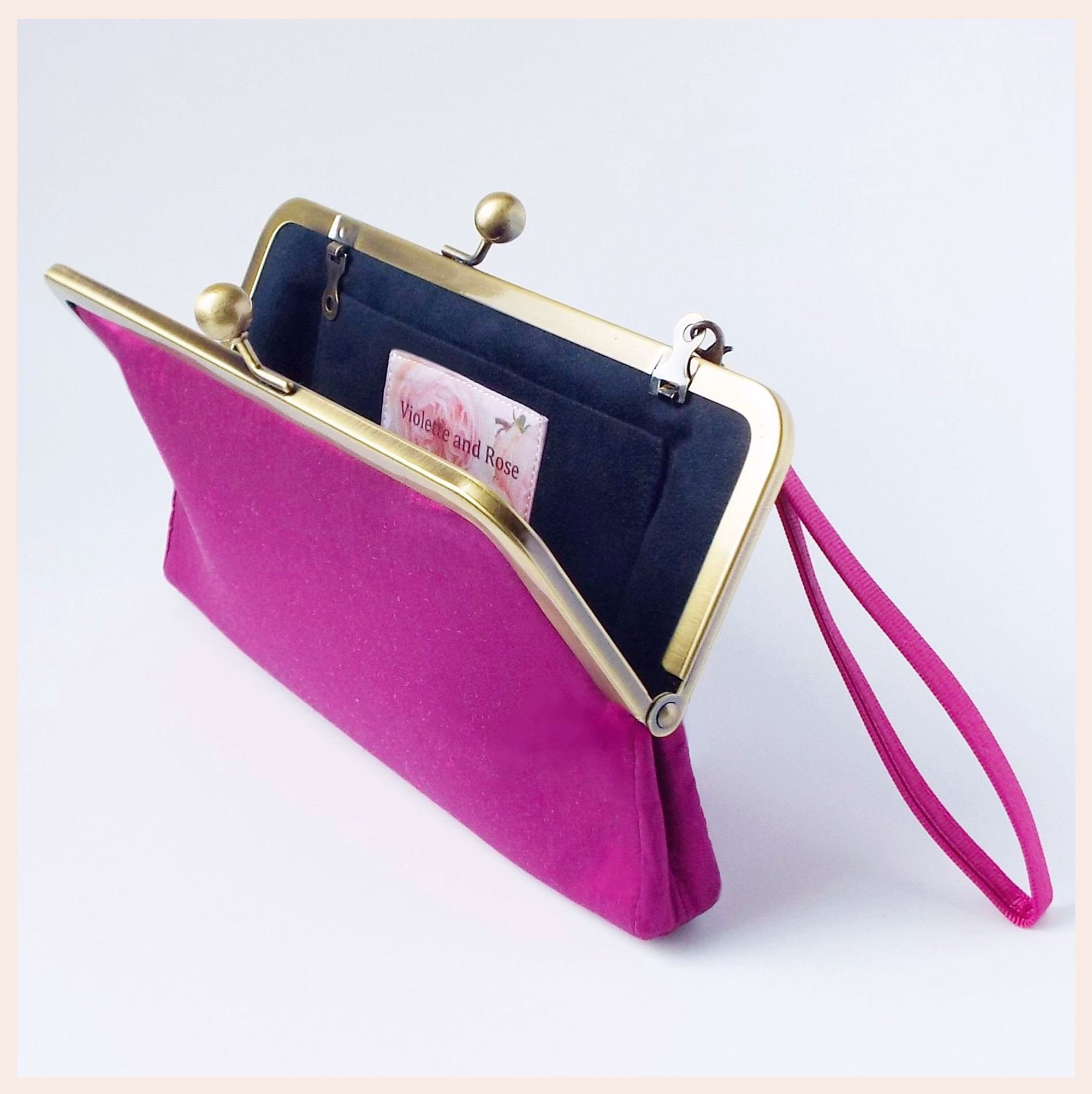 Fuchsia pink clutch bag Clearance