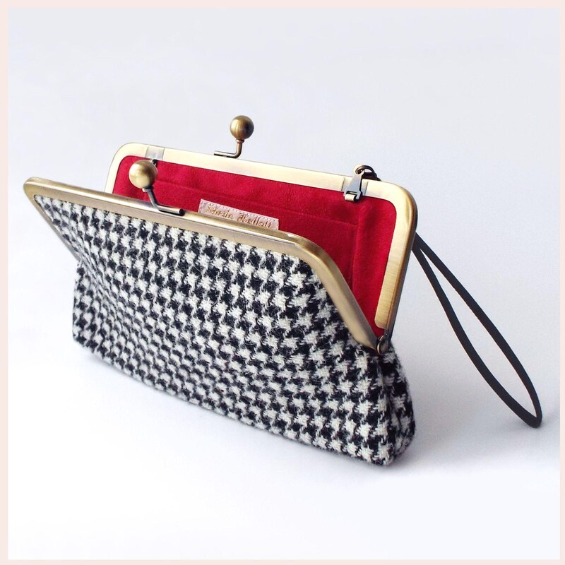 Star Bum Bag in Houndstooth