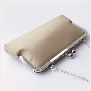 Taupe Evening Bag Etsy