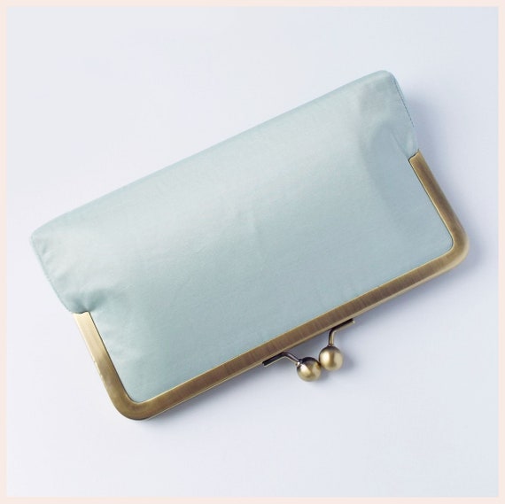 duck egg blue handbag