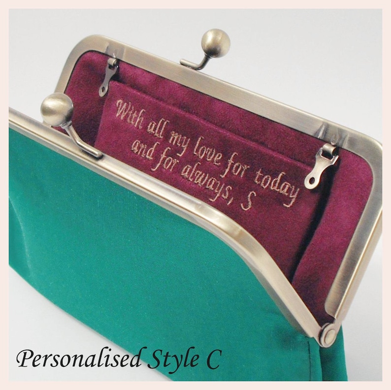 Green Clutch Bag Evening Bag Emerald Green Evening Purse Etsy