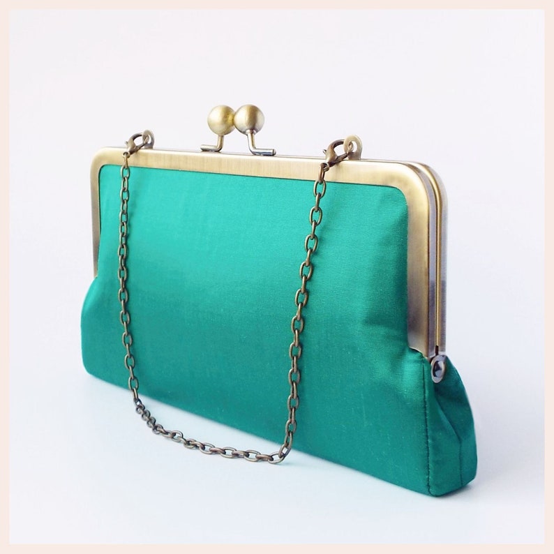 Green Clutch Bag Evening Bag Emerald Green Evening Purse Etsy Australia