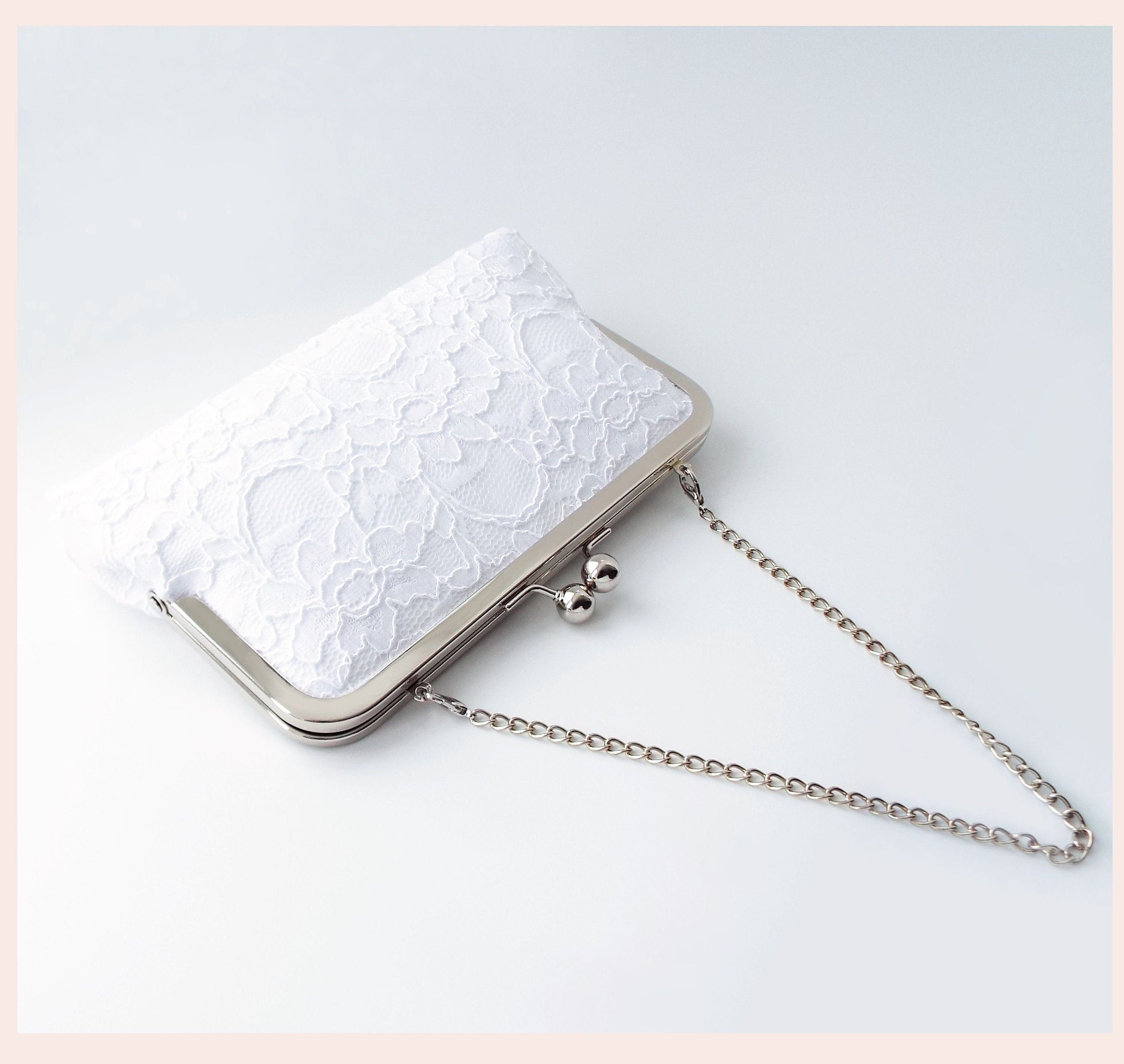 White Satin Bow Fairy Clutch With Metal Handle Perfect For Weddings,  Parties, And Bridal Wear Ivory Satin Evening Bag With Chain Shoulder Strap  Style 231013 From Tie03, $15.91 | DHgate.Com