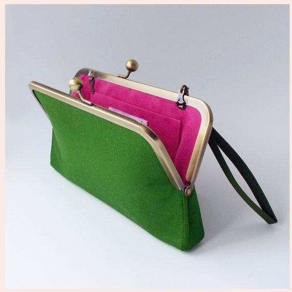 green evening clutch