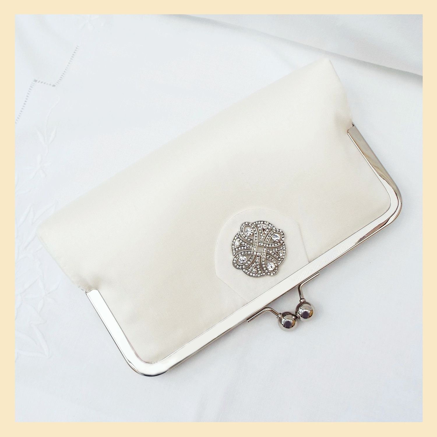 bridal clutch bag