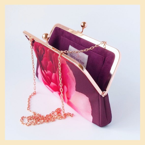burgundy evening bag