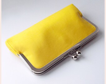 yellow clutch bag, evening purse, personalised bag for wedding day