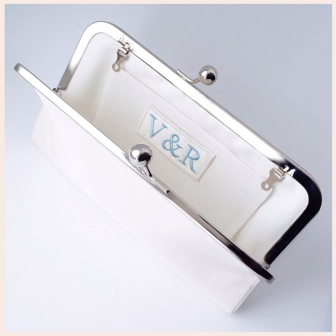 Personalised Bridal Clutch Bag Wedding Purse for the Bride Etsy