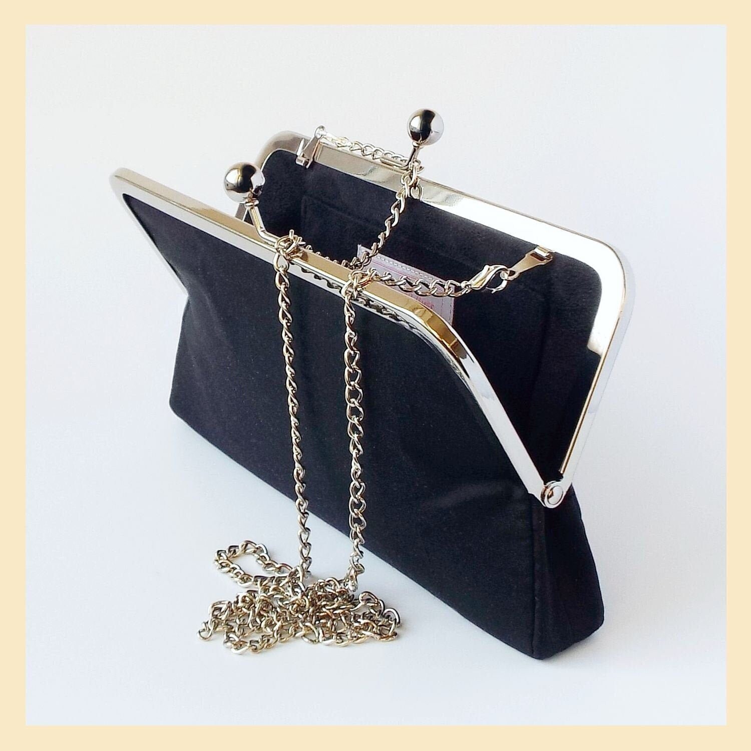 small black evening purse