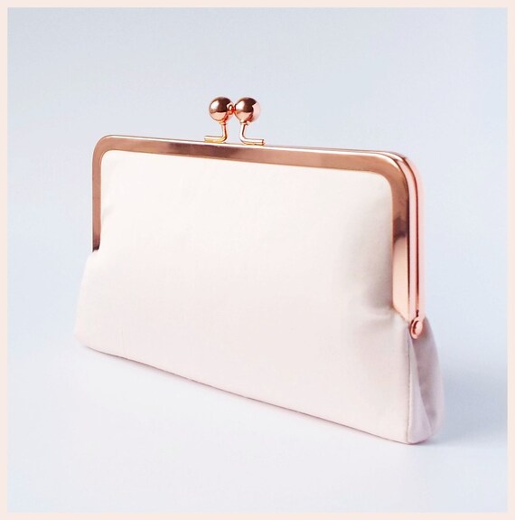 dusty pink clutch bag