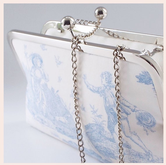Something blue online clutch bag