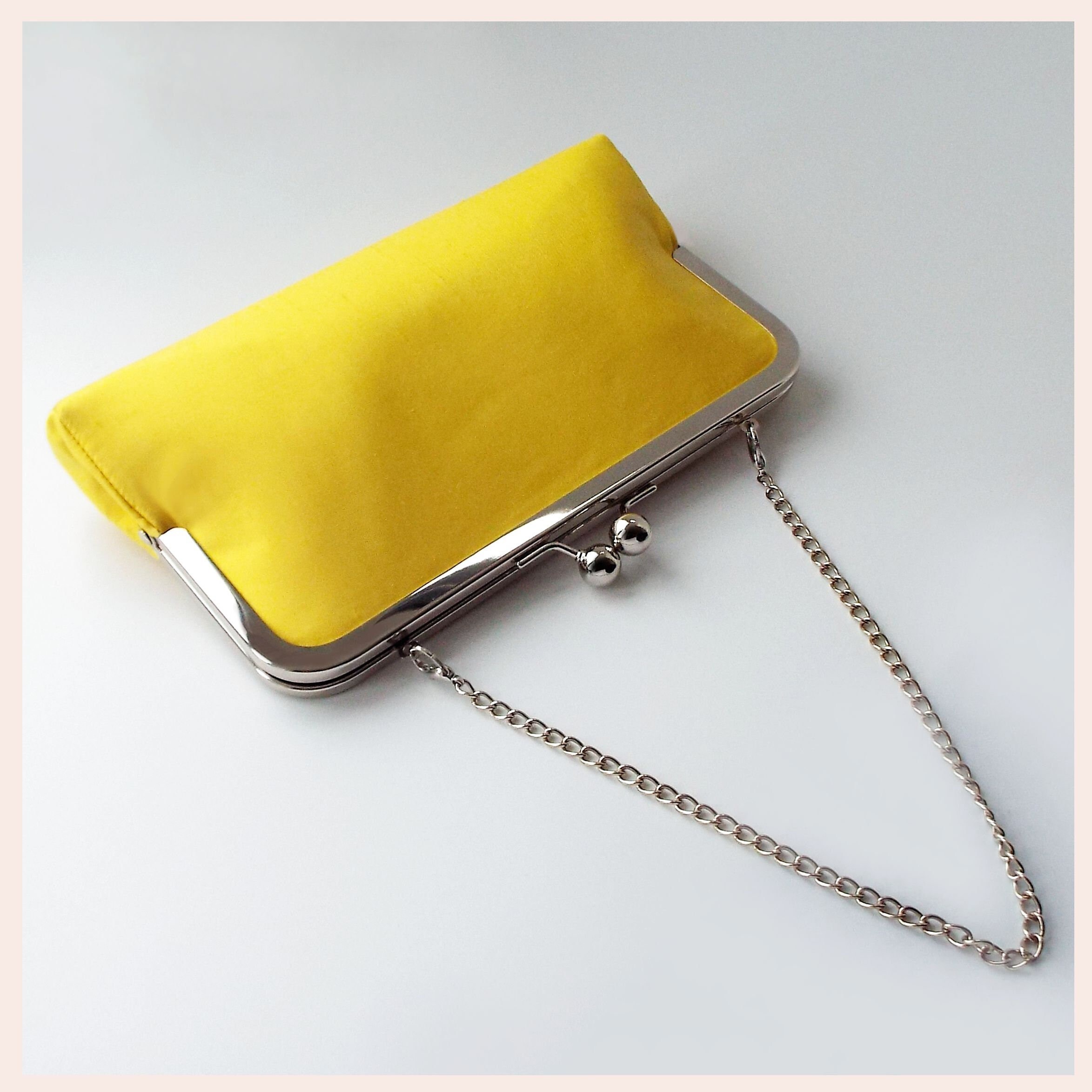 Yellow clutch bags for weddings Clearance