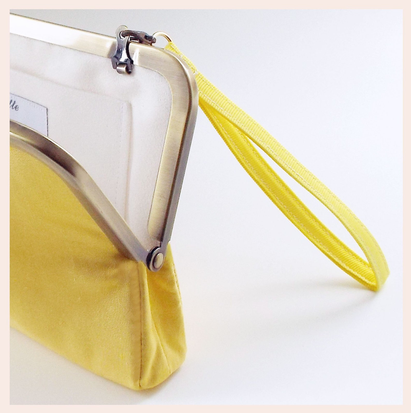 Yellow Evening Bag Wedding Clutch Bag Personalised Purse for Etsy