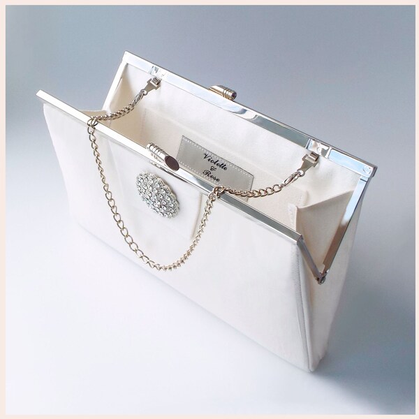 Ivory Bridal Clutch Etsy