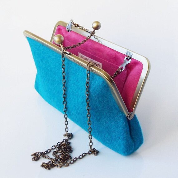 Turquoise clutch purse cheap