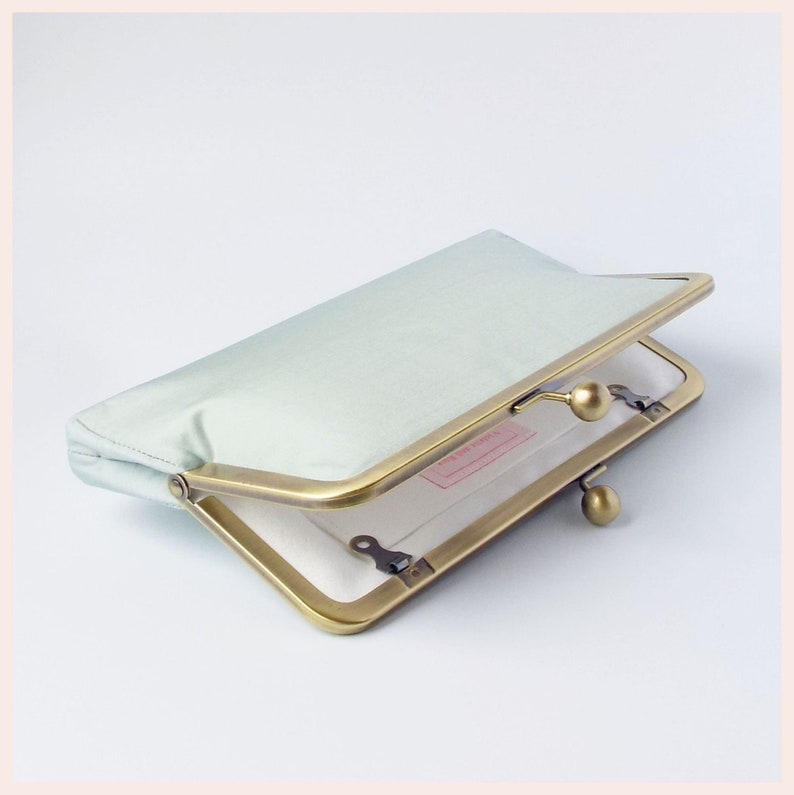 pale blue clutch bag for wedding