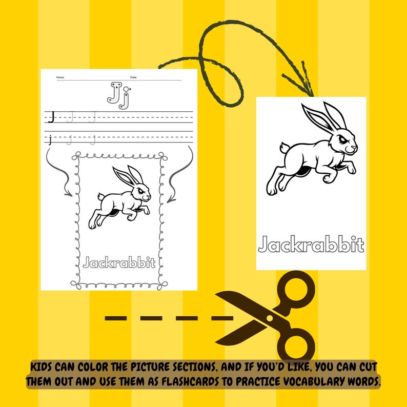 Letter J Crafts, Work Sheets for Children, A B C Tracing, Letter ...