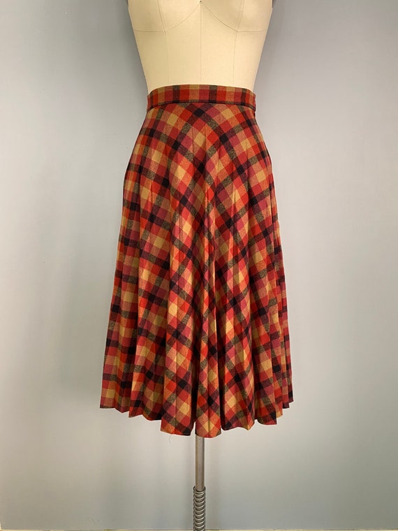 Wildwood skirt | vintage 1970s plaid skirt | 70s … - image 4
