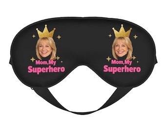 Custom Sleep Mask,Personalized Comfort Sleep Mask,Thoughtful Mom's Gift,Photo Night Mask, Bridesmaid Gift, Travel Gift for Her