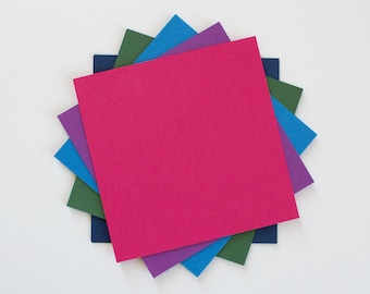 Jewel Tone Tant Origami Paper Pack 15x15 cm | 50 Sheets