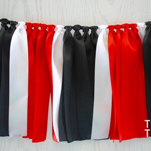 Graduation Party, Graduation Bunting, Red Black Bunting, Team Bunting, Football Bunting