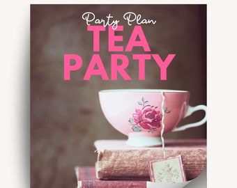 Vintage Tea Party Birthday Plan - Tea Party Planner - Girls Birthday - Tea Party Birthday Ideas - Party Planner Organizer