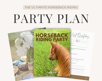 Horseback Riding Birthday Party Plan - Horse Party Plan - Pony Party - Riding Party - Girls Birthday - Tween Party - Teen Party