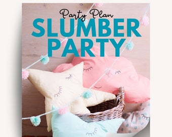 Slumber Party Plan - Sleepover Birthday Party - Almost Sleepover Planner - Mock Slumber Party Planner - Girls Birthday Organizer