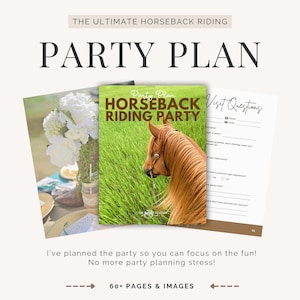 Horseback Riding Birthday Party Plan - Horse Party Plan - Pony Party - Riding Party - Girls Birthday - Tween Party - Teen Party