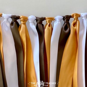 Smores Ribbon Bunting, Smores Garland Banner, Party Backdrop, Photo Prop, Mantel Decor image 1