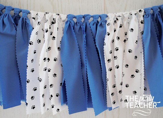 Paw Patrol Fabric Bunting, Paw Patrol Bunting, Paw Patrol Garland, Dog Adoption, Puppy Bunting, Puppy Party Il_570xn