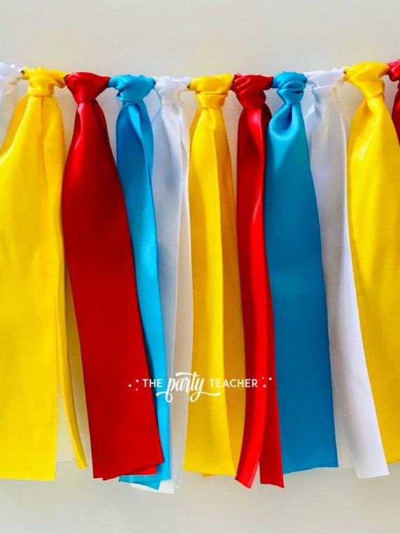 Rainbow Ribbon Bunting - FREE Shipping - The Party Teacher