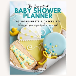 Baby Shower Planner: 47 Party Planning Worksheets & Checklists (PDF Instant Download) image 1