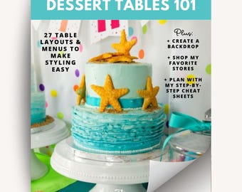 Dessert Table Planner eBook: DIY Party Menu & Styling Guide (Digital Download)
