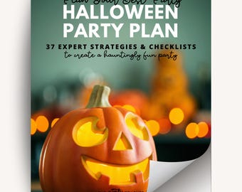 Halloween Party Plan eBook Guide Activities Games Menu Decor for Kids Fall Celebrations Pumpkin Carving Costume Contest Ideas