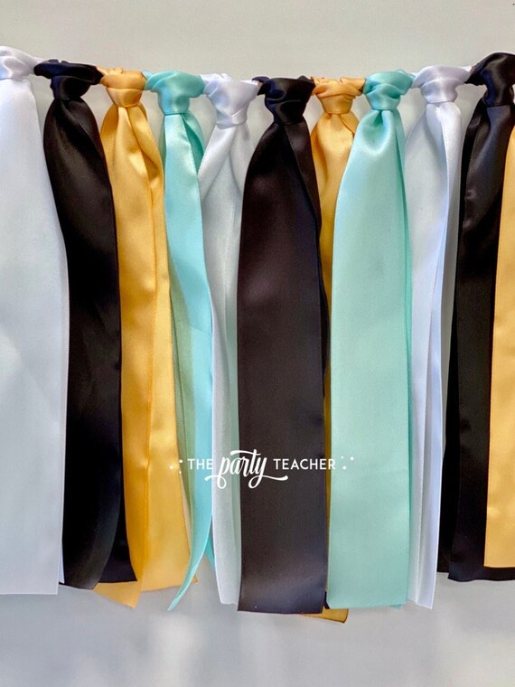 Mint Gold Ribbon Bunting, Mint Gold Party, Mint Gold Garland, Mint Gold Banner, Mint Gold Decor, Mint Gold Party Shower Il_570xn
