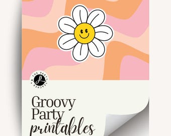 Groovy Birthday Party Printables INSTANT DOWNLOAD