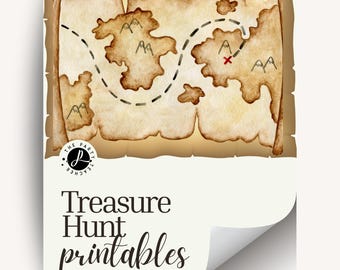 Treasure Hunt Birthday Party Printables INSTANT DOWNLOAD