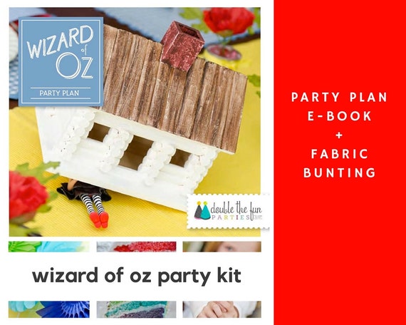 Wizard of Oz Party Kit: Wizard of Oz Party Plan + Wizard of Oz Bunting + Wizard of Oz Party + Wizard of Oz Party Decor Il_570xn