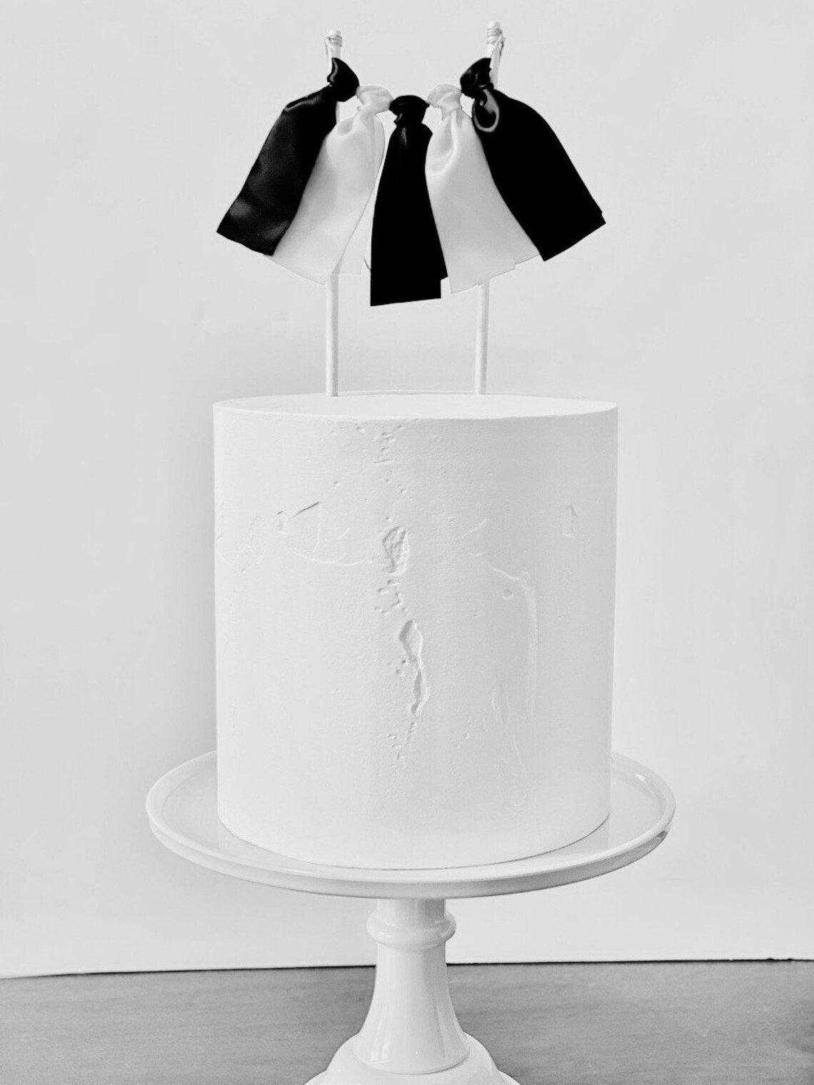 Custom Ribbon Cake Topper: You Choose Colors, Satin Bunting, Party ...