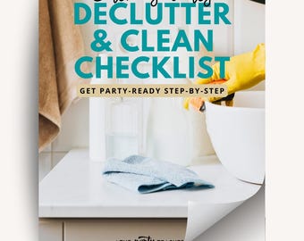 Declutter and Clean Checklist  INSTANT DOWNLOAD