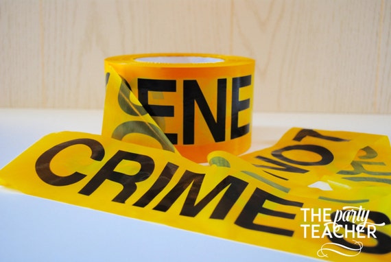 Crime Scene Tape - 50 Feet Crime Scene Do Not Cross Tape - Mystery Party - Nancy Drew Party - Detective Party Il_570xn
