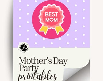 Mother's Day Party Printables INSTANT DOWNLOAD