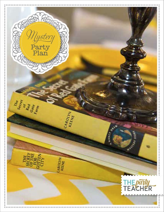 Mystery Party Plan - Nancy Drew Party - Nancy Drew Birthday - Detective Party - Mystery Party - Mystery Birthday - Mystery for Kids Il_570xn