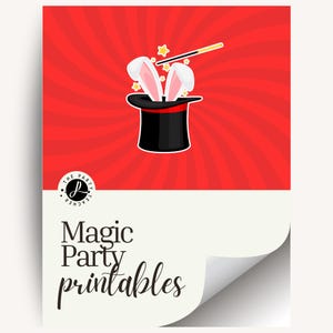 Imprimibles para fiestas de cumpleaños mágicas (DESCARGA INSTANTÁNEA)