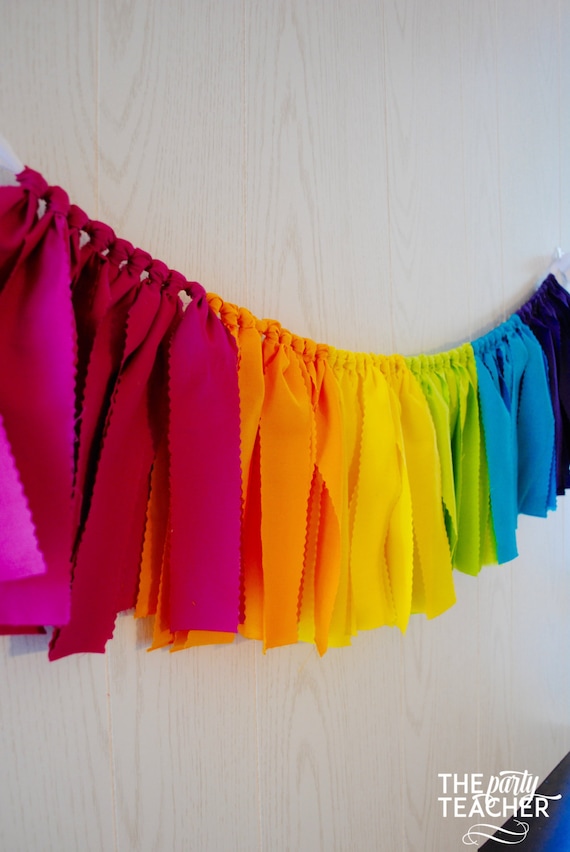 Shopkins Fabric Bunting, Shopkins Fabric Garland, Shopkins Garland, Shopkins Bunting, Shopkins Banner, Shopkins Party, Bright Rainbow Il_570xn