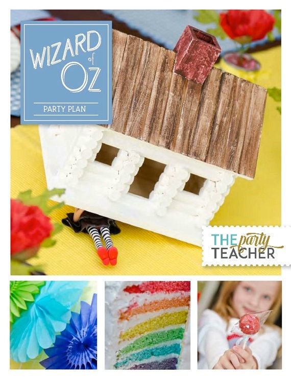 PARTY PLAN: Wizard of Oz Birthday Party - Wizard of Oz Party - Wizard of Oz Birthday - Wizard of Oz Party Plan - Party Planning Guide Il_570xn