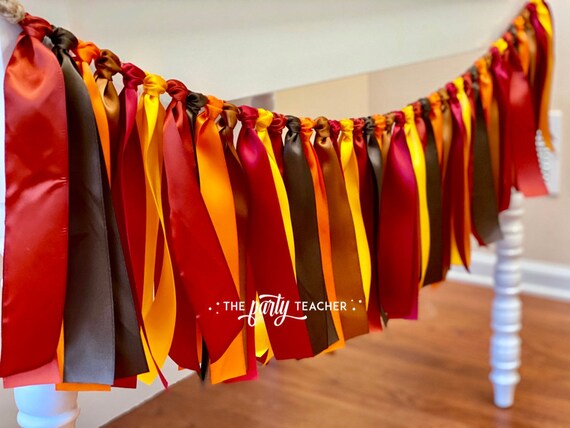 Autumn Bunting, Autumn Garland, Fall Bunting, Fall Garland, Thanksgiving Bunting, Thanksgiving Garland, Autumn Ribbon Bunting, Fall Party Il_570xn