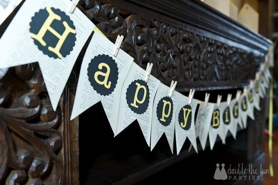 Mystery Party Happy Birthday Banner, Vintage Nancy Drew Book Banner, Nancy Drew Banner, Nancy Drew Party Il_570xn