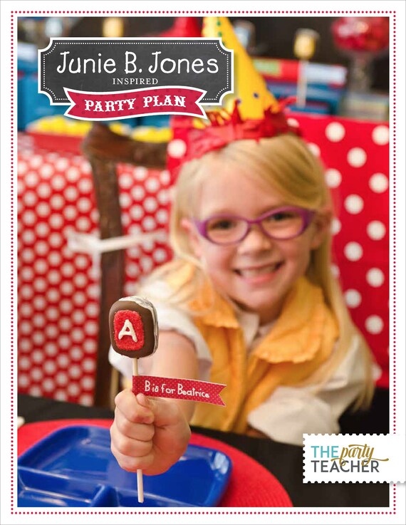 PARTY PLAN: Junie B Jones Party Plan - Junie B Jones Party - Junie B Jones - Party Plan - Party Planning Guide Il_570xn